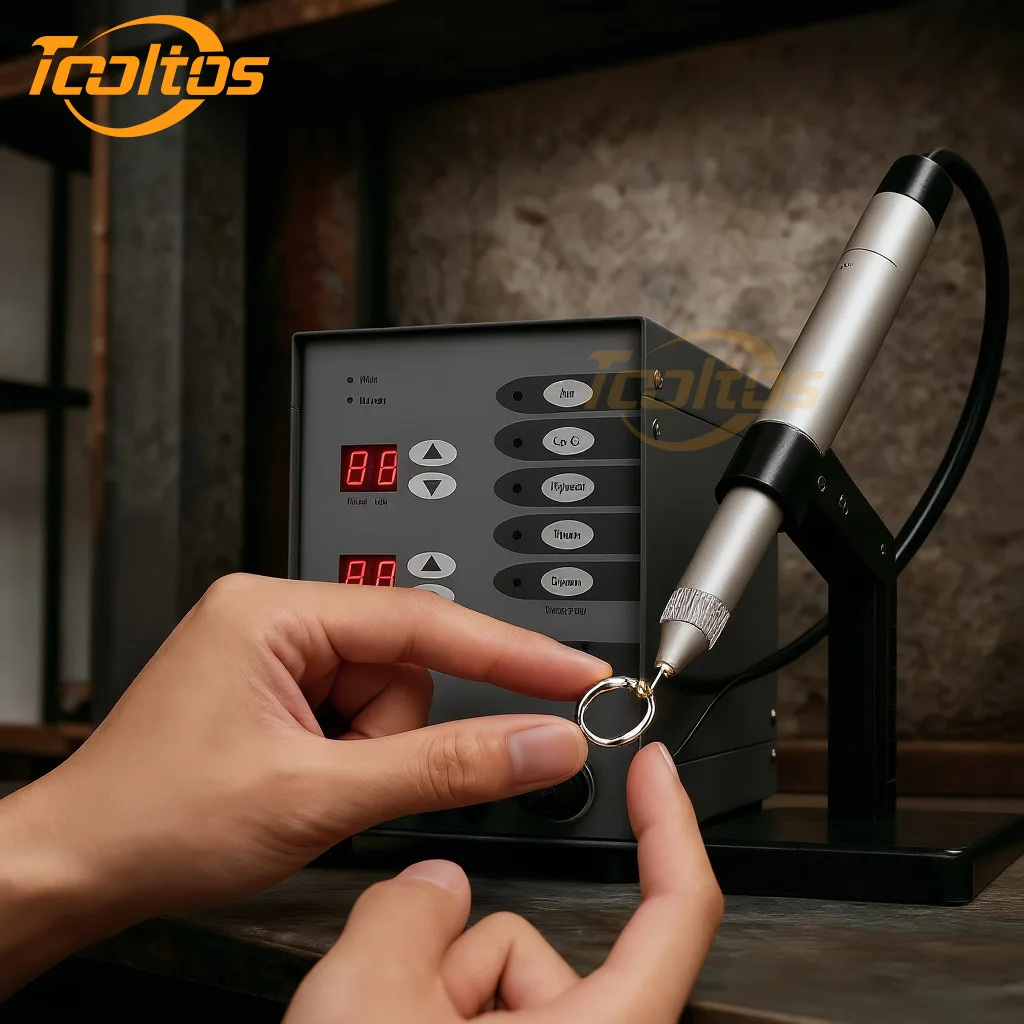 เครื่องเชื่อมเครื่องประดับ Tooltos, เครื่องเชื่อม - เครื่องเชื่อมจุดอัตโนมัติ CNC พัลส์อาร์กอนอาร์ค TIG สำหรับงานเครื่องประดับ 110/220V