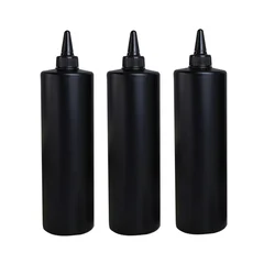 3PCS/1PCS 1200ml Round Container Darkroom Chemical Storage Extrusion Bottles Film Photo Developing Processing Equipment 1.2L