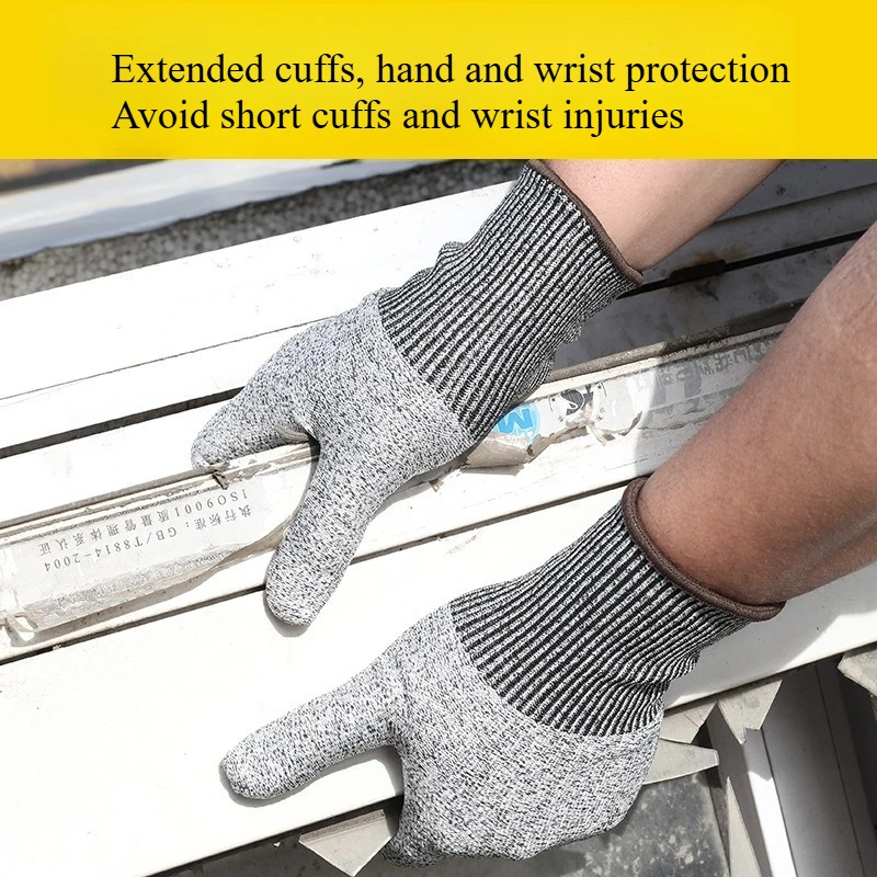 ‌Level 5 Cut-Resistant Gloves - Metal Wire Protection for Kitchen, Fishing & Crab Catching‌