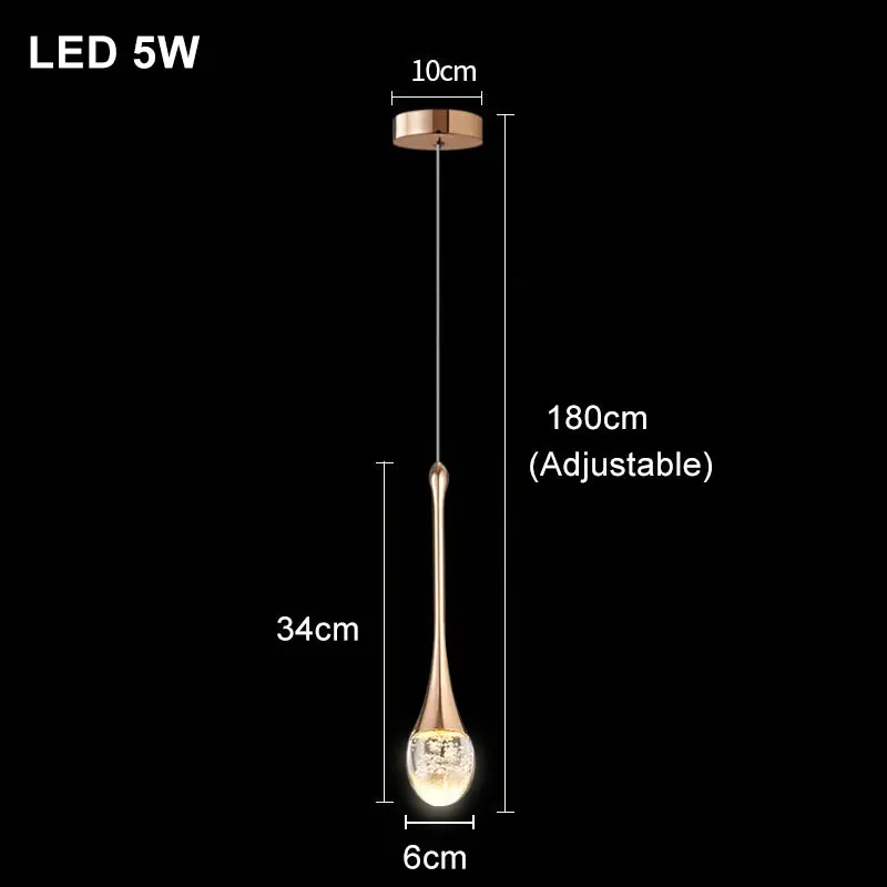 Moderne Bubble Crystal Hanglampen Indoor Hanglamp Voor Keuken Eiland Eetkamer Woonkamer Bar Café Hanglamp Home Decor
