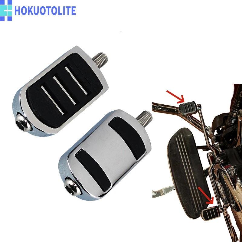 

Motorcycle Streamlined Front & Rear Shift Pegs Slip On Shift Pedal Replacement Parts for Harley Touring Road King Road Glide