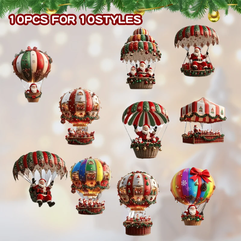10/20/30PCS/SET 2D Christmas Tree Hanging Ornament Navidad Party Supplies 2025 New Year Gift Festival Pendant  Xmas Decoration