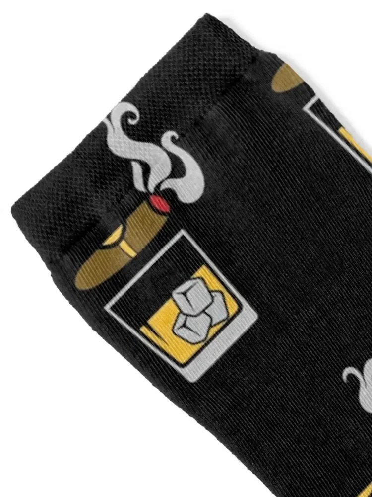 Cigars and Whiskey Funny Socks Crossfit sport Socks Woman Men's