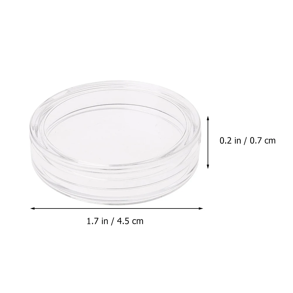 20pcs Acrylic Holders Transparent Boxes Collection Display Dust-Proof Protective Open Practical Organizer Delicate