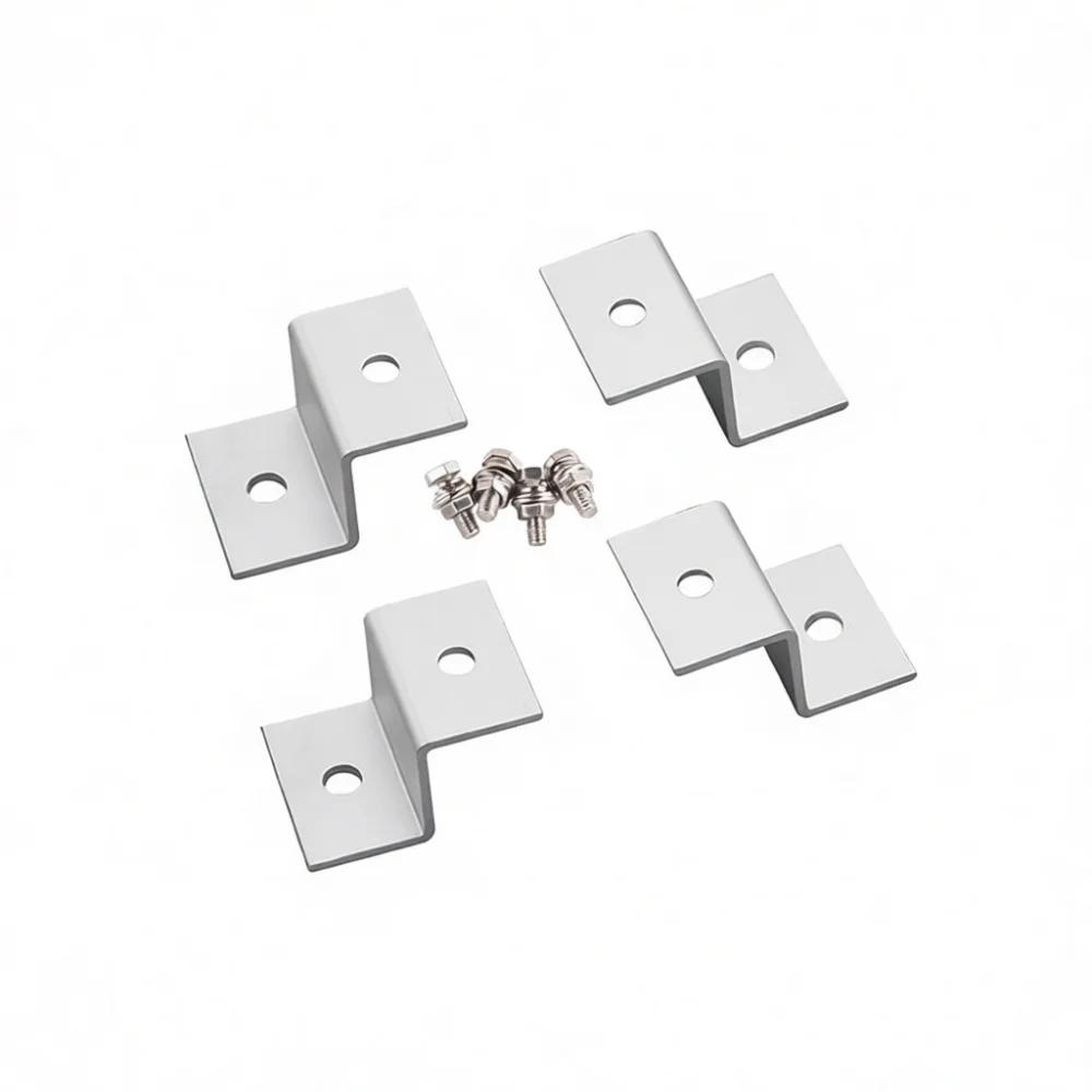Sturdy Z Style Solar Panel Bracket Aluminum Alloy Mount For RV Roof Caravan Photovoltaic Power System Installation Parts