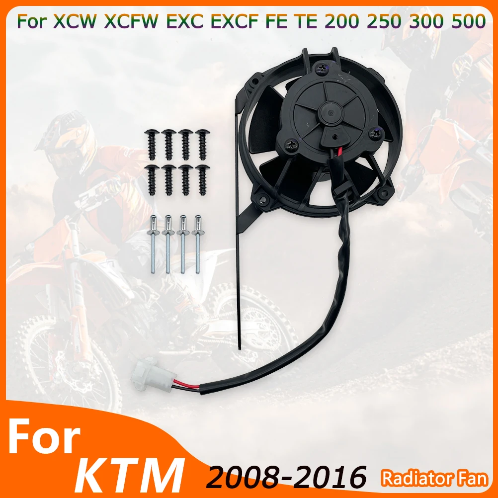 For KTM 2008-2016 Radiator Fan Motorcycle Accessories EXC XCW Husqvarna FE TE 150 250 300 350 OEM Replacement Fan