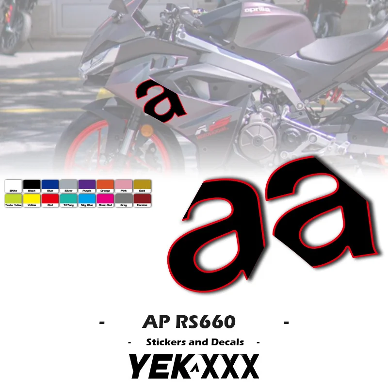 For Aprilia RS660 RS 660 RS660 Motorcycle Shell Fairing Sticker Decal OEM Replica Large Pack of Stickers Left and Right A