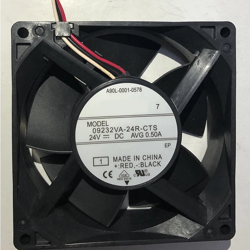 A90L-0001-0578 09232VA-24R-CTS 9WF0924S203 Ventilador de enfriamiento servo con conector Fanuc