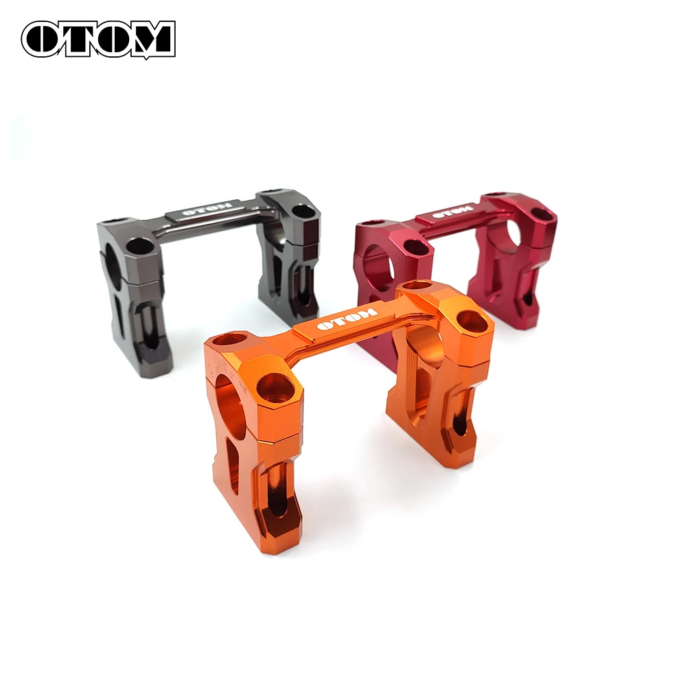 OTOM 28MM Motorcycle Handlebar Clamp Mount Base Handle Bars Riser w/ Mount Bolts CNC Aluminum For KAYO T4 GUIZUN MX6 Off-road image 6