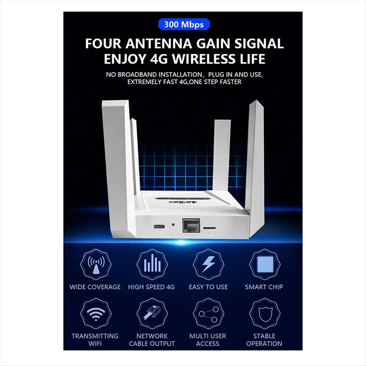 

*Great 4G 5G Cpe Wi-Fi 6 повторитель 300 Мбит/с беспроводной удлинитель Wi-Fi Lte репетитор усилитель сигнала вилка стандарта США