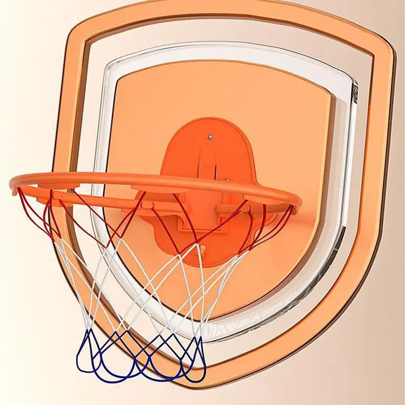

Indoor Basketball Hoop 32cm Dribbling Silent Basketball Training Hoop Foldable Wall-Mounted Outdoor Throw a basketball hoop