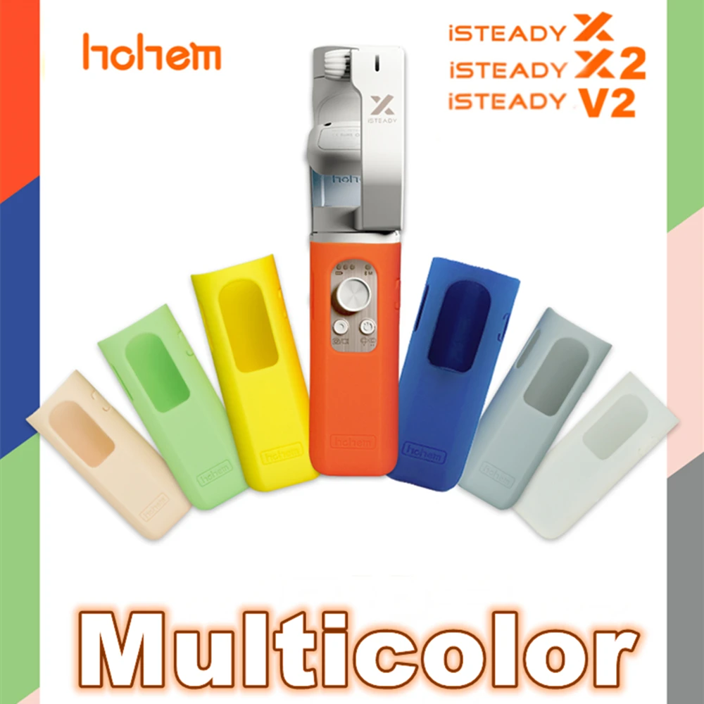 Hohem iSteady X / X2 / V2 Ручка Силиконовый защитный цветной защитный чехол Подходит Hohem iSteady X / X2 / V2 Ручка Силиконовый защитный цветной защитный чехол Подходит