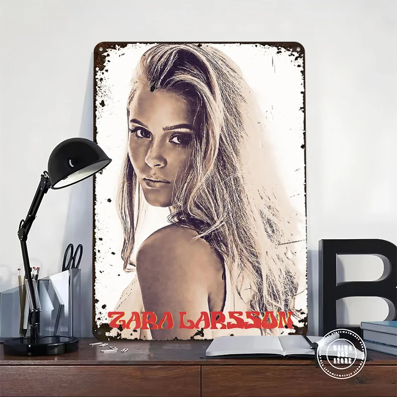 Zara Larsson Poster Customized Vintage Metal Signs Wall Art Retro Tin Plaque for Gaming Room Decoration Cozy Home Decor Items - view 2