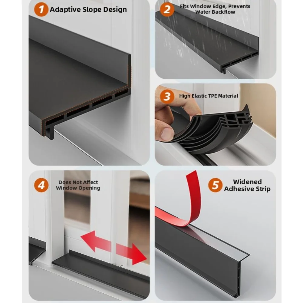 

Для раздвижных окон и створки, водоблокирующая полоса, непромокаемая ветрозащитная уплотнительная лента для прочной защиты от атмосферных воздействий на открытом воздухе