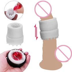 With Lubricant Oil Male Masturbator Disposable Vaginal For Men Penis Exerciser Vagina Real Pussy Glans Sucking Sex Toys Erotic