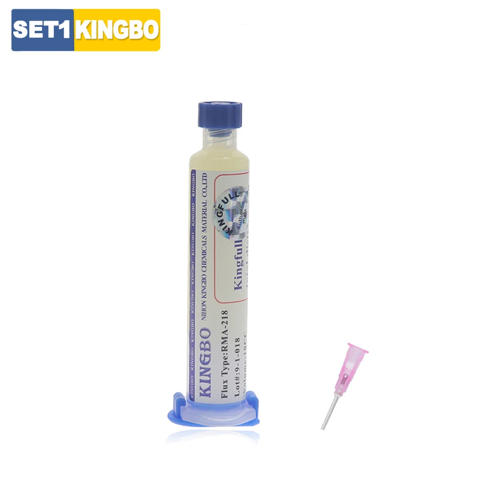 KINGBO RMA-218 10cc Soldeer Flux Soldeerbout Lassen Flux Consumentenelektronica Reparatie Soldeerpasta Voor Telefoon LED BGA SMD PGA