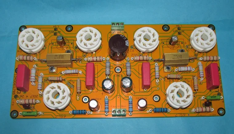 6V6 10W ultra linear push-pull amplifier stereo PCB board LG183, also suitable for pushing 6P6P, 6P3P, 6CA7, KT66, EL34