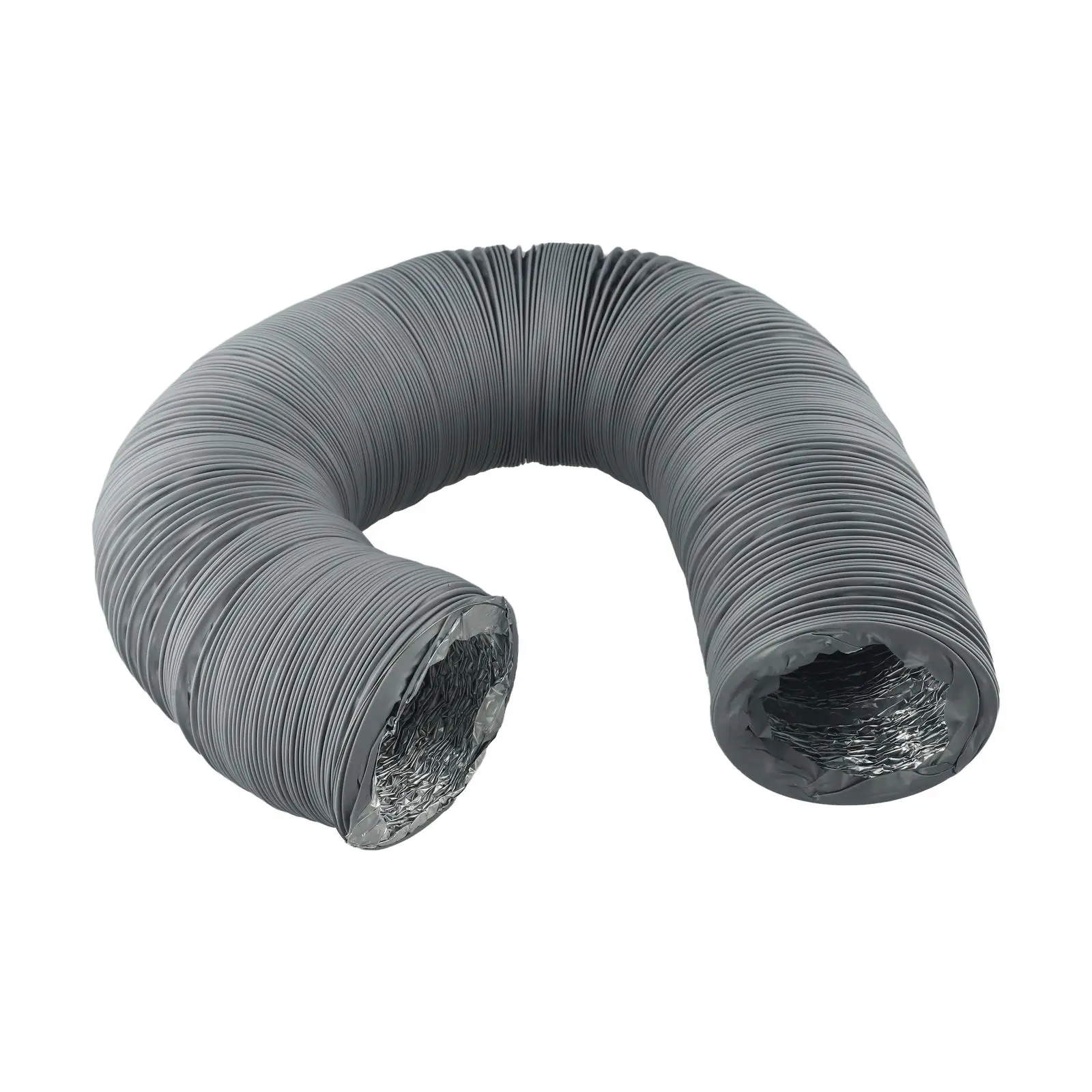 Tight Or Limited Areas Aluminum Pipe Exhaust Hose Air Conditioning Hose Built-in Steel Wire Reinforcement Corrosion-resistant