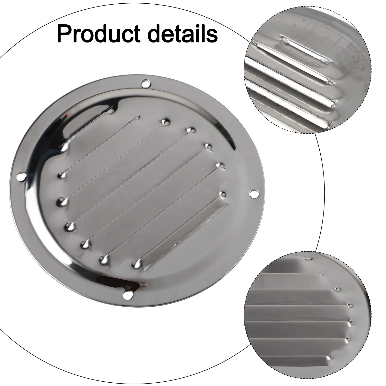 For Boats For Caravans Marine Vent Cover Ventilation Grille Marine Grade Vent Cover 100mm Effective Air Circulation