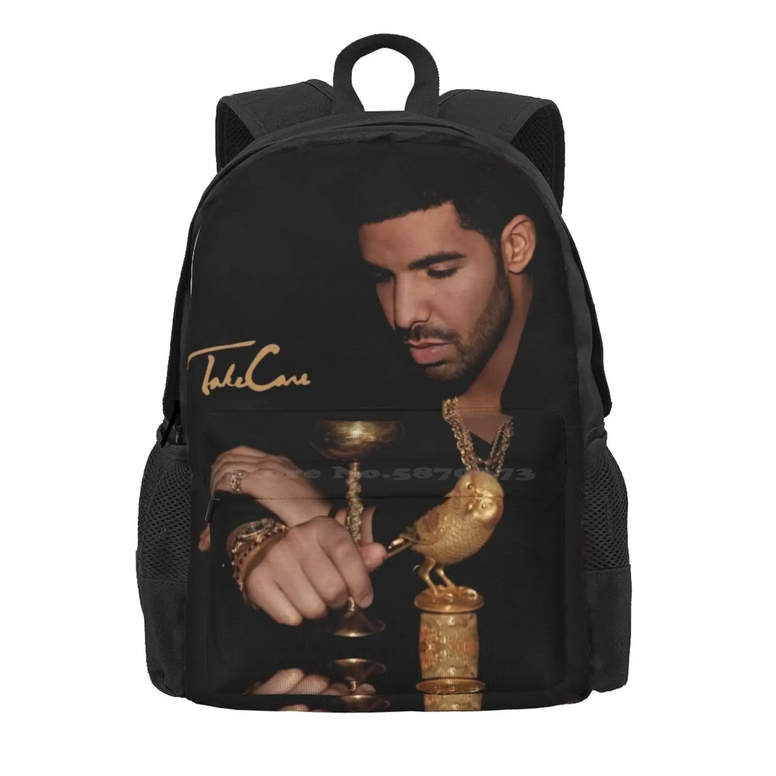 Drake Rapper Hot Sale Schoolbag Backpack Fashion Bags Rap Hip Hop Custom Rap Drake Fan Drake Rapper Drake Take Care Vintage