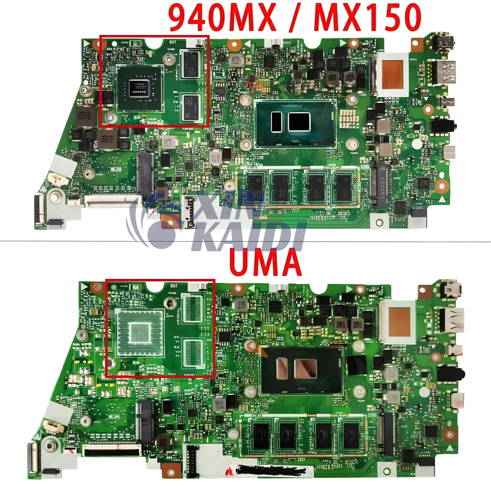 Carte mère pour Asus Zenbook 14 UX430UA UX430UN UX430UNR UX430UQK Laotop, i3 i5 i7 7e/8e, Isabel GT940MX UMA