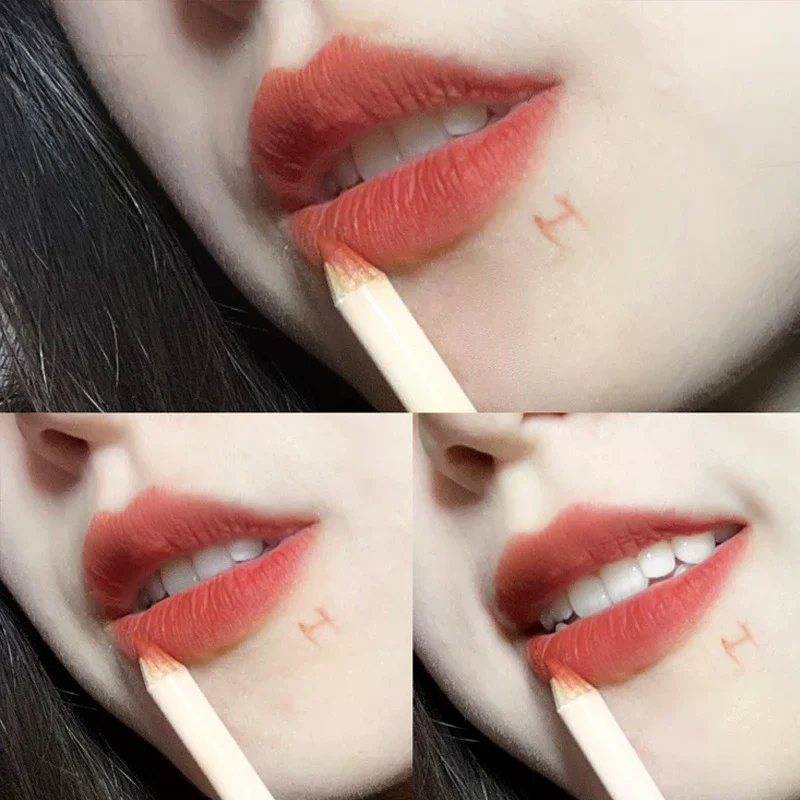 

HERORANGE 1.5g Lip Liner Genuine Nude Long Lasting Nonstick Cup Matte Lipstick Pen Ballpoint Pen For Women Cosmetics Makeups