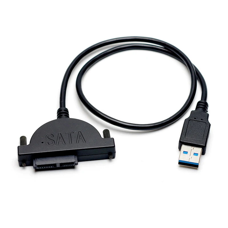 

1/2/5pcs USB 2.0 to SATA 7+6 PIN Cable CD/DVD-ROM Drive Cord Optical Driver Adapter Data Transfer Cable For PC Laptop Notebook