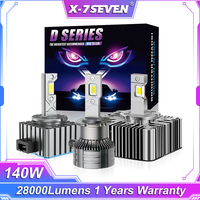 X-7SEVEN X-Apollo D Pro 140W 28000LM 6500K LED Headlight Bulb For Luxury Car D1S/D1R D2S/D2R D3S/D8R D4S/D4R D5S Rwith Canbus