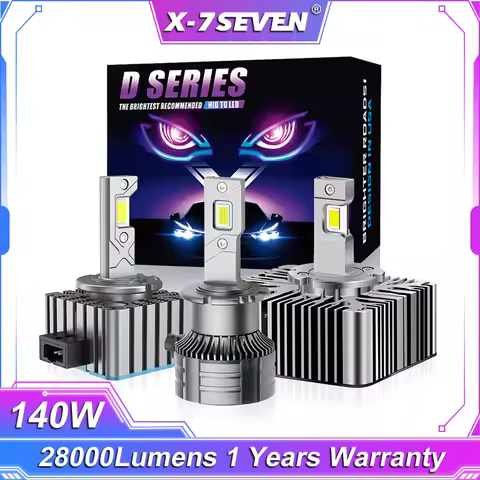 X-7SEVEN X-Apollo D Pro 140W 28000LM 6500K LED Headlight Bulb For Luxury Car D1S/D1R D2S/D2R D3S/D8R D4S/D4R D5S Rwith Canbus