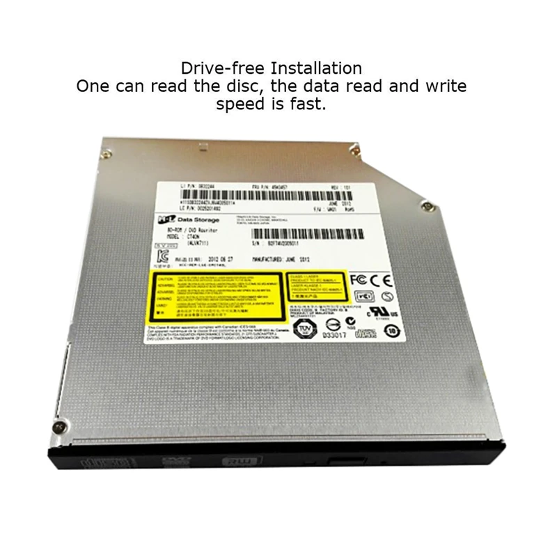Gravação de DVD da unidade óptica, SATA Serial, Built-In unidade óptica, 12,7 milímetros, HL GTA0N, GT50N, GTC0N, GT80N, Laptop
