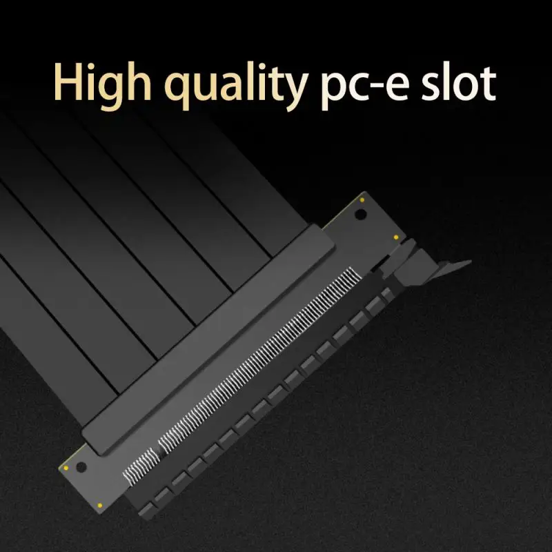 Full Speed PCIE 4.0 16x Riser Cable Graphics Card Extension Cable PCI Express GPU Expansion Card Riser Shielded Extender