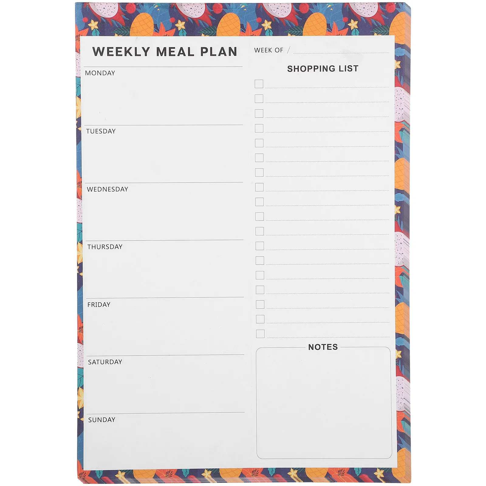

Meals Planning Pad Magnetic Base Refrigerator Weekly Meal Planner Sheet Grocery Shopping List Tear-Off Daily Organizer