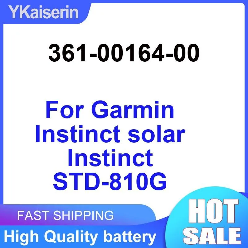 345Mah 361-00164-00 For Garmin Instinct Solar Std-810G Watch Battery Prolonged Performance Reliable Replacement