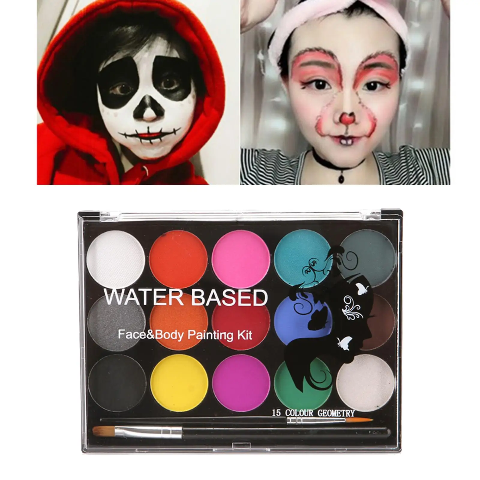 

Painting Kit for Makeup Classic Colours, Fancy Dress Halloween Makeup Kit Painting Witch