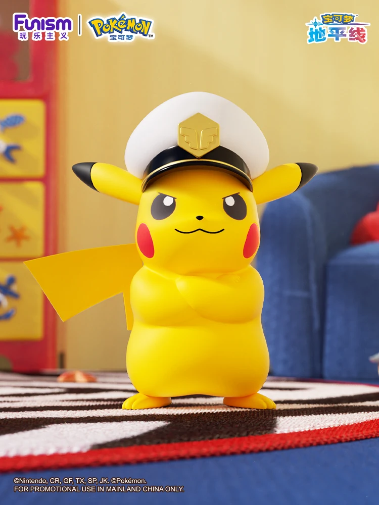 

Большой капитан Пикачу, фигурка Покемона, большой размер, кукла, ТВ-шкаф, декор, Коллекционная игрушка, подарок для фанатов