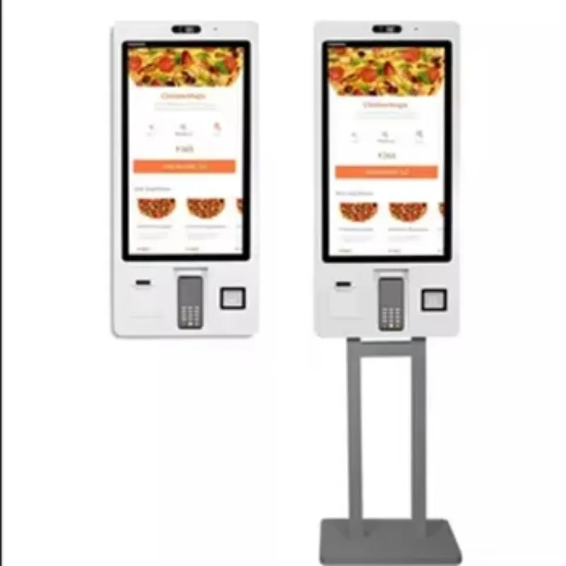 Self-service Kiosk Touch Screen Fast Food Payment All in One Self-order Kiosk Debit Credit Card Payment with POS