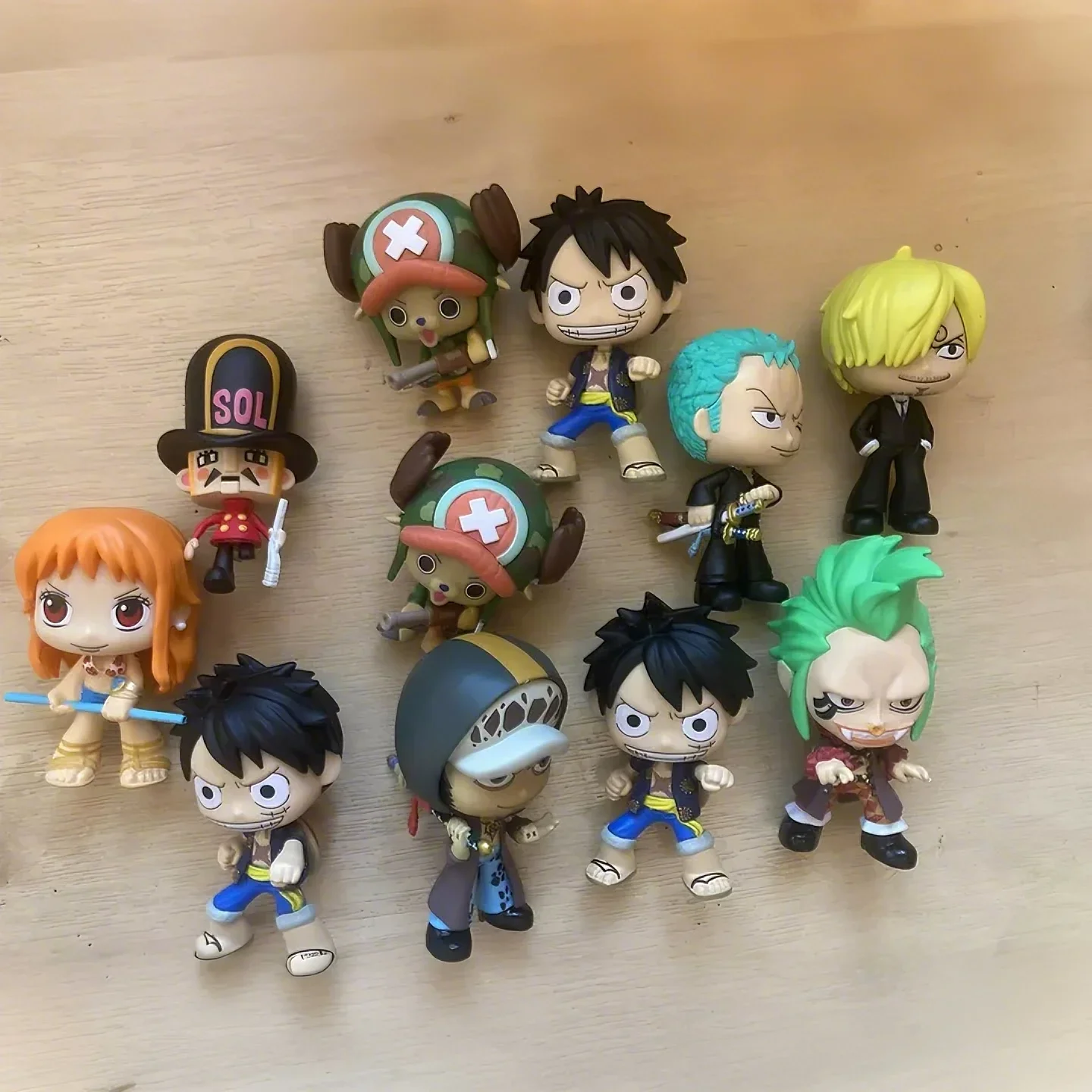 Funko Pop قطعة واحدة غامضة Minis الشكل صندوق أعمى أنيمي الشكل لوفي رورونوا زورو لعبة مجسمة تحصيل طبعة محدودة اللعب