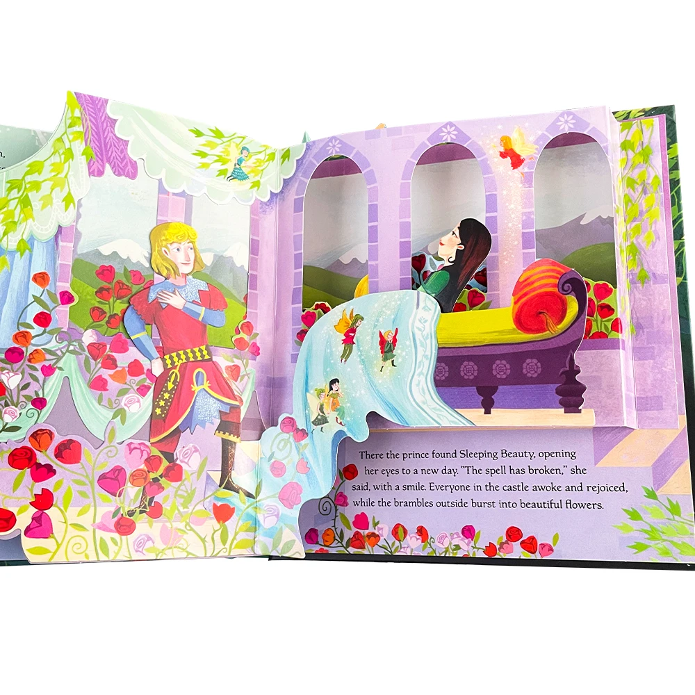 Sleeping Beauty Usborne Books Engish Pop Up 3D Flap Picture Boardbook Montessori Learing Toy Children Christmas Gift Kid Reading