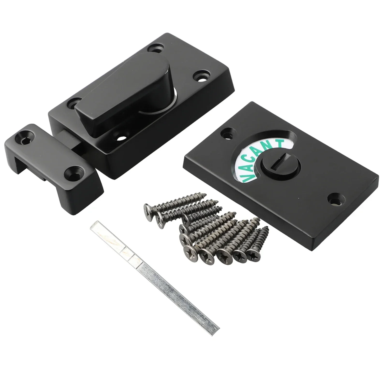 WC Toilet Door Lock Bathroom Privacy Toilet Door Lock Zinc Alloy Zinc Alloy Cover Advanced Casting Technology Anti Theft