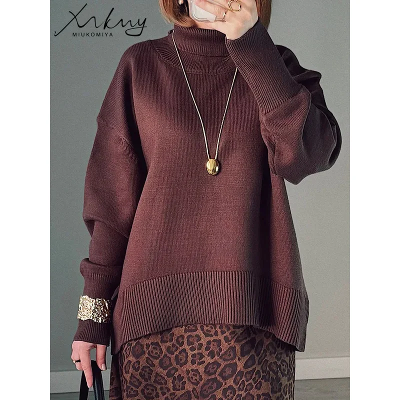 

Winter Clothes Brown Sweaters Women Oversize Turtleneck Warm Pullovers Thick Sweaters For Women Oversized Sweater White Jumpers