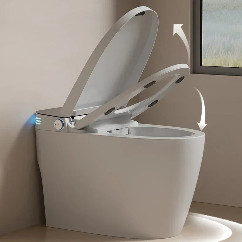 Smart Toilet, Modern Automatic Sanitary Ware Auto Open Flush Intelligent Wc Commode Bidet Toilet, S Trap, Smart Bathroom