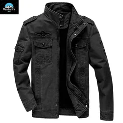 6XL Men's MA-1 Cargo Jacket Autumn Winter Cotton mountain Unload Motorcycle Jacket Field Hunting Cargo Coat Men's Loose