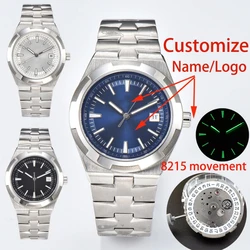 Men Watch 41mm Case Men's Luxury Watch Miyota8215 Movement Custom Logo Sapphire Glass Stainless Steel Waterproof Watch