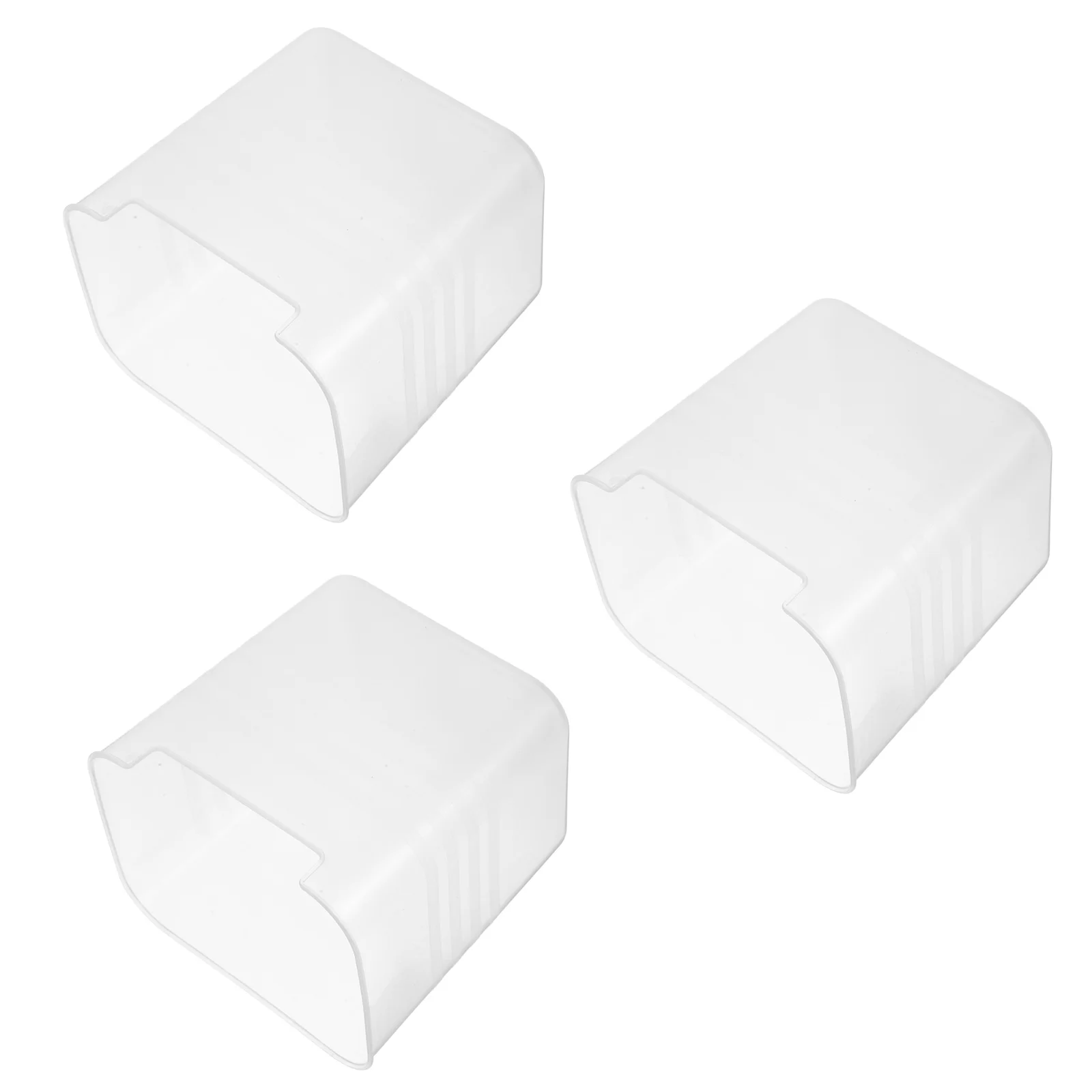 

3 Pcs Refrigerator Storage Box Organizer Bins Fridge Piece Set Door Freezer Pp Clear Containers for Organizing