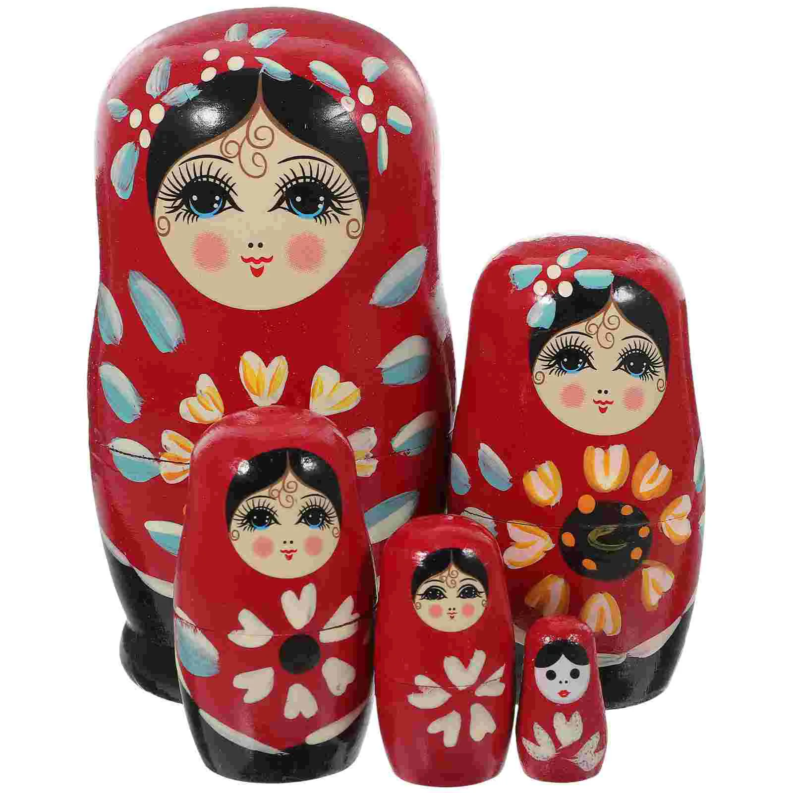 Matryoshka Educational Toys Wooden Decoration Childrens Stacking Dolls Nesting Hand Painted Russian Jesus