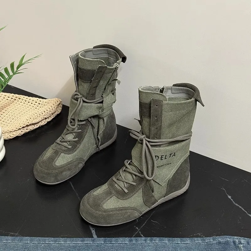 

Women's Short Boots 2026 New Autumn Trend Retro Versatile Thick-Soled Street Style Western Boots