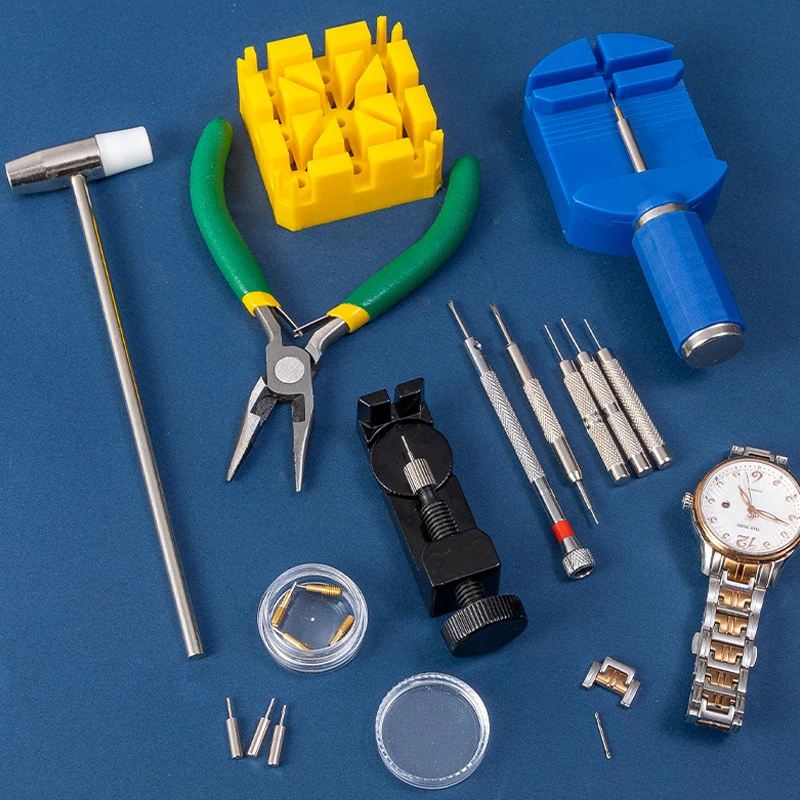 Watch Repair Tool Kit Watch Chain Bracelet Chain Pin Remover Adjuster Watchs Case Disassembly Battery Replacement Tools