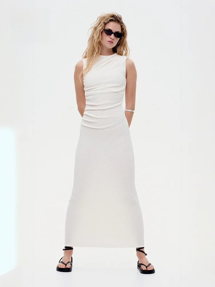 Abito da Sera Midi Plissettato H&M da Donna, Vestito Aderente per Danza, Feste, Appuntamenti e Serate Eleganti