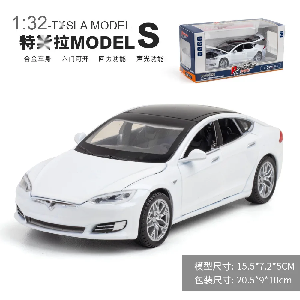 1:32 Tesla MODEL S Alloy Car Model Diecasts Toy Vehicles Toy Cars Kid Toys For Children Christmas Gifts Boy Toy A310