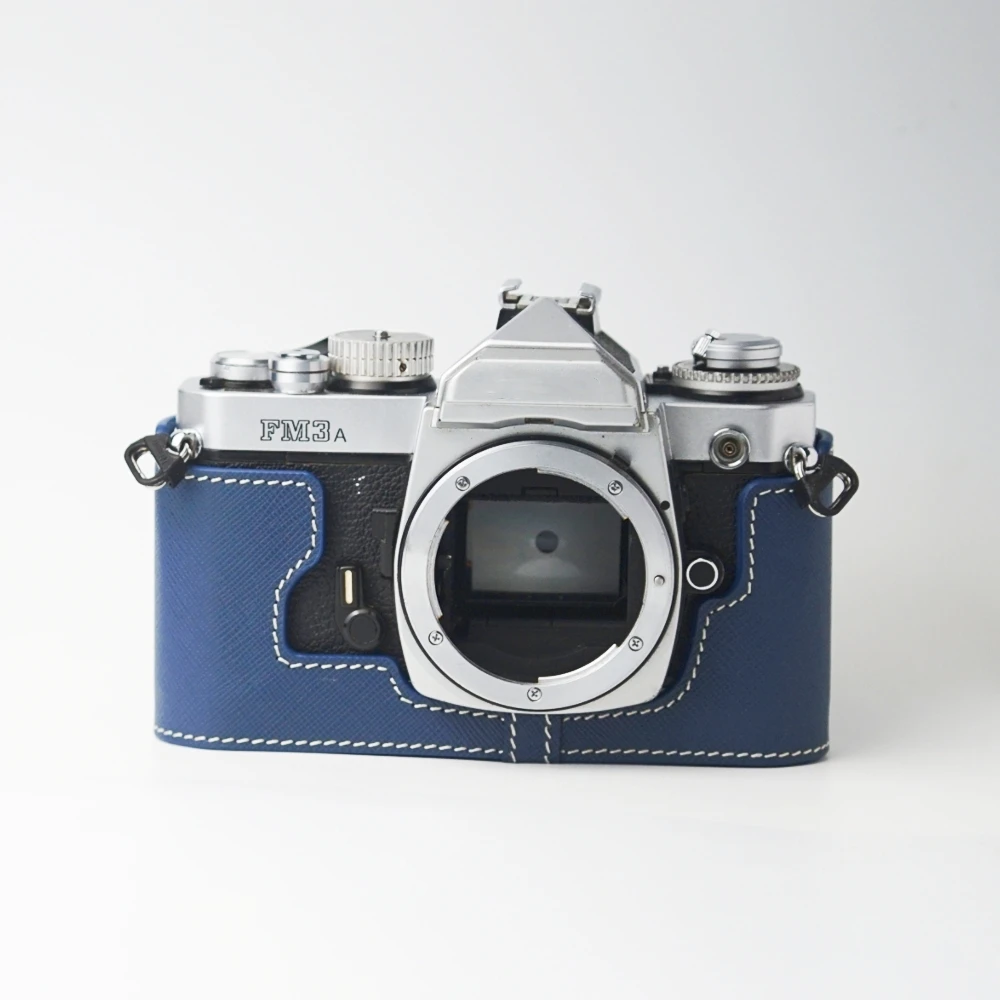 Anti-Drop Protector Case Leather Camera Half Case Film Camera Body Genuine Leather Cowhide Bag For Nikon FM3A Case